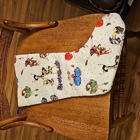 Vintage Handmade Christmas Stocking - Cheerleaders - Picture 3 of 3